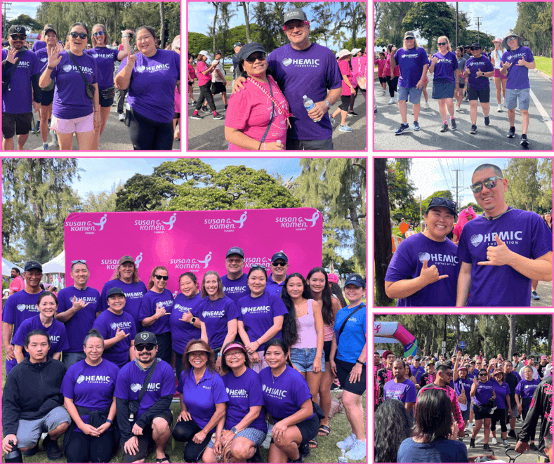 HEMIC team at Komen Hawaii 2025 More Than Pink Walk